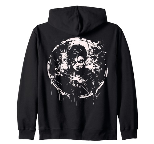 Gothic kapuzenjacke luzifer - kapuzenjacke,