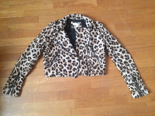 Leoparden biker jacke punk - biker,