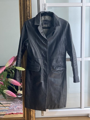 Vintage leather coat - coat, jacket