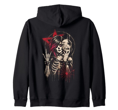 Gothic kapuzenjacke mädchen - kapuzenjacke,